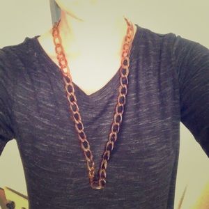 J. Crew Brown Chain Necklace